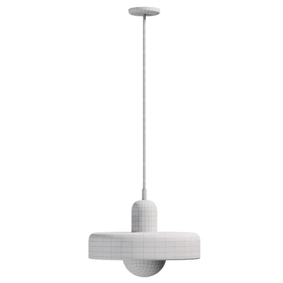Glass pendant lamp in medieval style — Ver 3