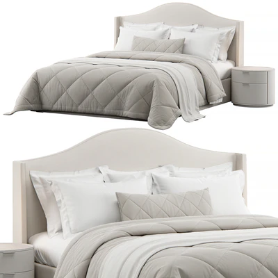 Winged Headboard Bed — Ver 1