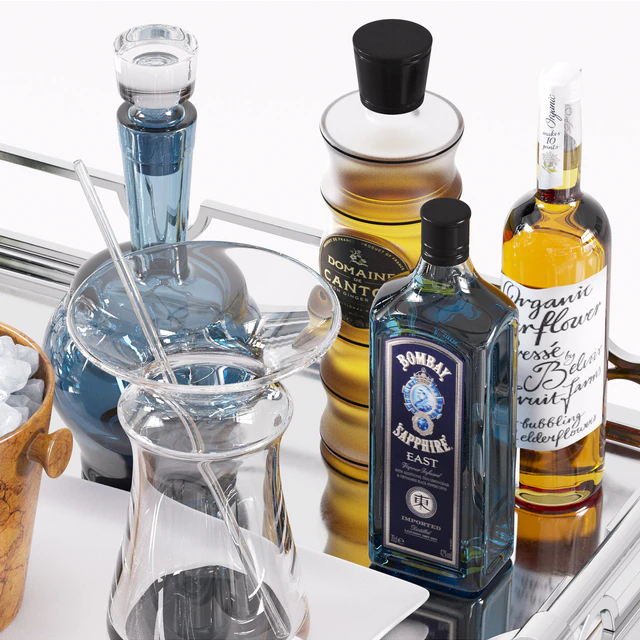 Bernhardt - Criteria Metal Bar Cart — Descargar