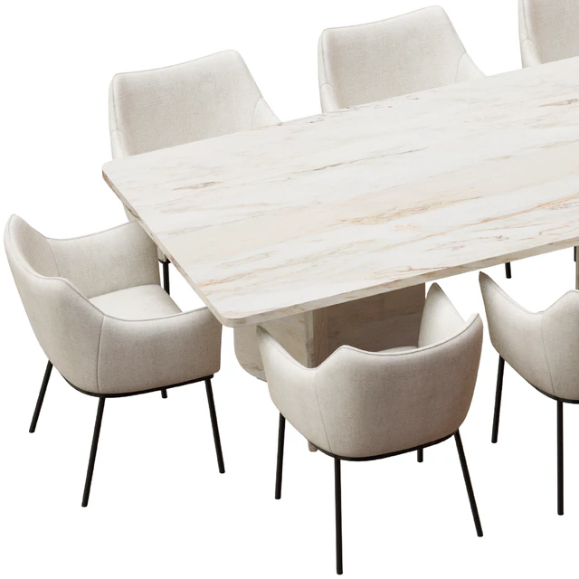 Coco Republic St James Dining Chair and Como Rectangular Table — Descargar
