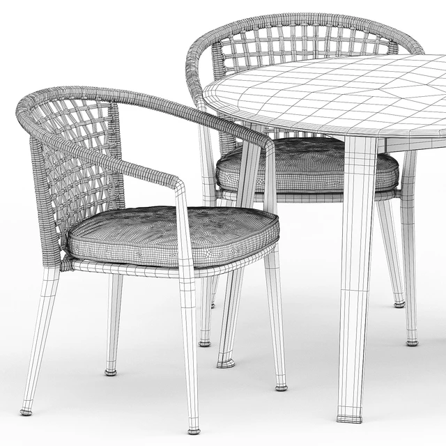 Erica 19 chair and Ginepro round Outdoor table by bebitalia — Descargar