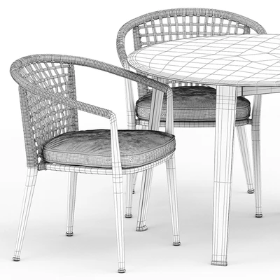 Erica 19 chair and Ginepro round Outdoor table by bebitalia — Ver 4
