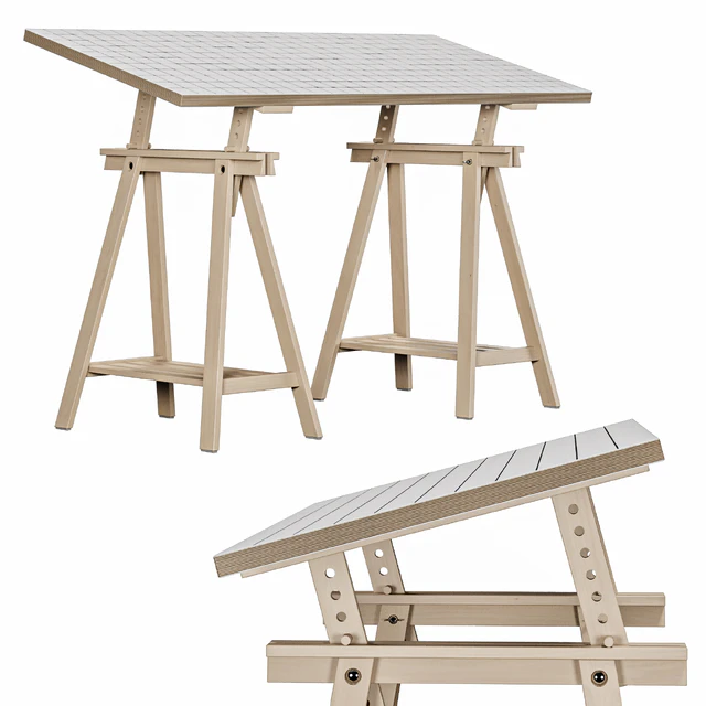 Стол рабочий IKEA MÅLSKYTT / MITTBACK / LAGKAPTEN — Скачать