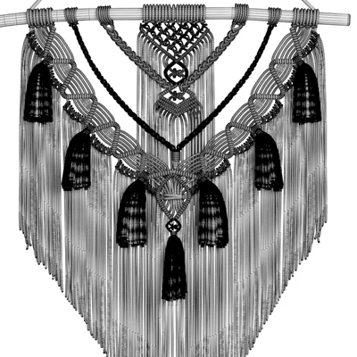 macrame wall decor set02 — Вид 2