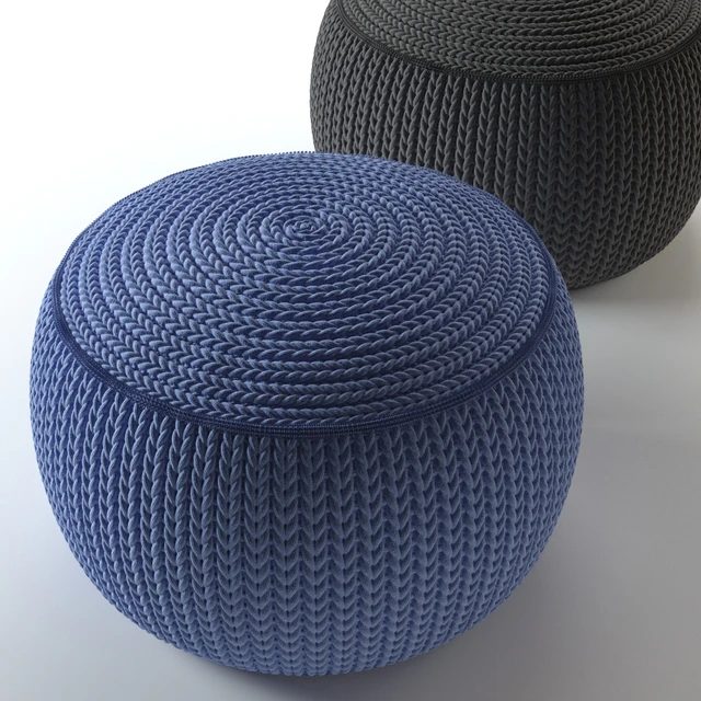 Knitted ottoman — Descargar