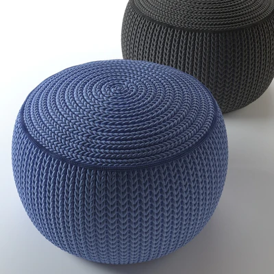Knitted ottoman — Ver 3