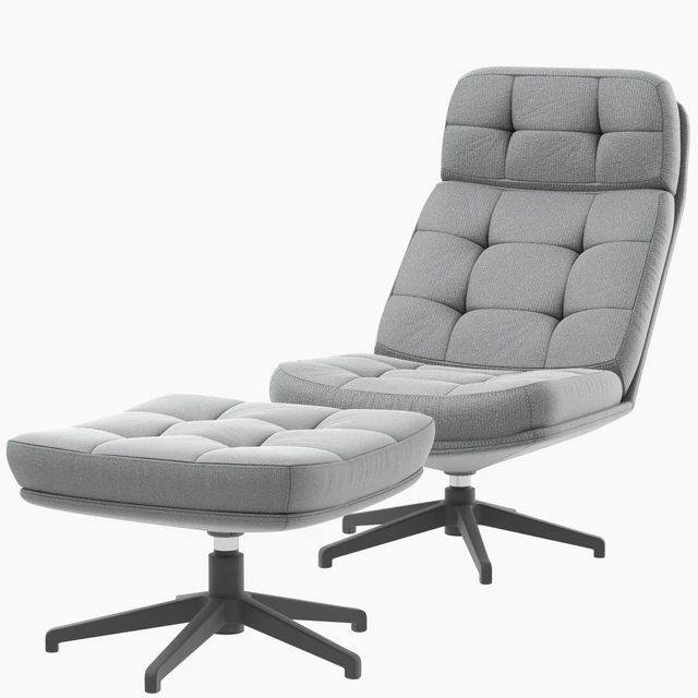 IKEA HAVBERG armchair and ottoman — Скачать