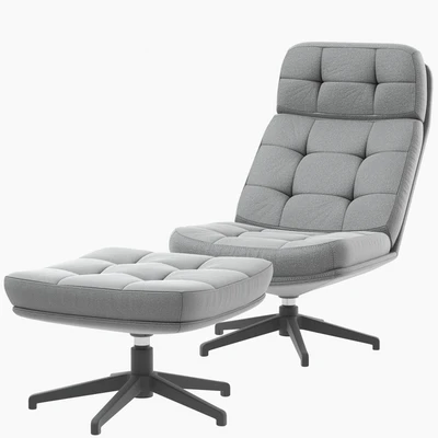 IKEA HAVBERG armchair and ottoman — Вид 5