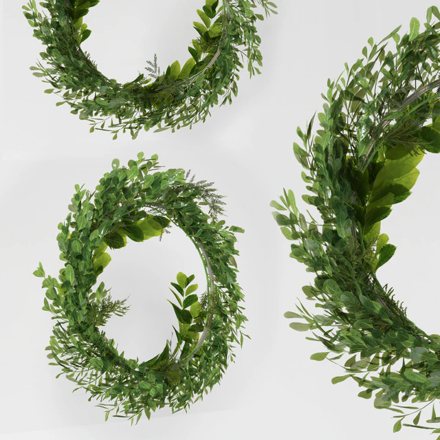 Wall hanging Green Leaf Ring-03 — Descargar