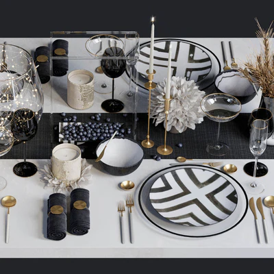 Luxury table setting L — Ver 4