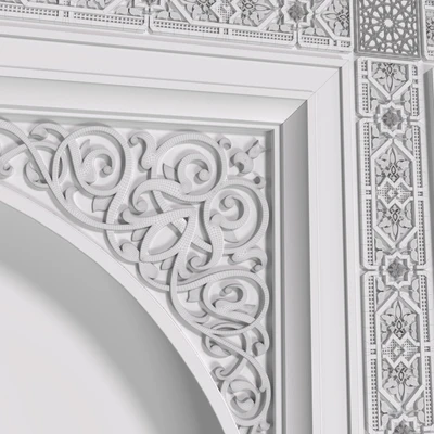 Арка в восточном стиле. Арабская декоративная стена. Arabic wall.Oriental Wall paneling — Вид 7