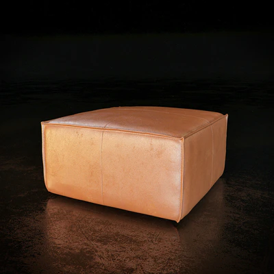 Leather Ottoman — Ver 3