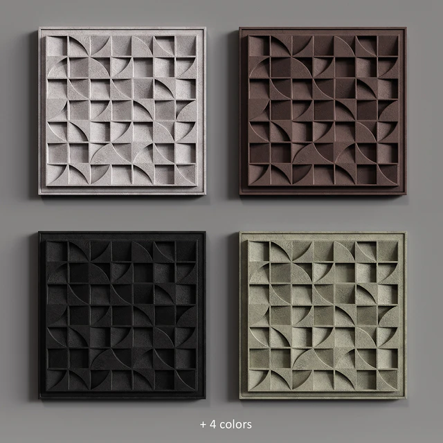 Рельеф White Puzzle Square — Скачать