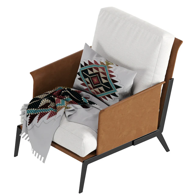 Happy hour armchair Flexform leather — Descargar