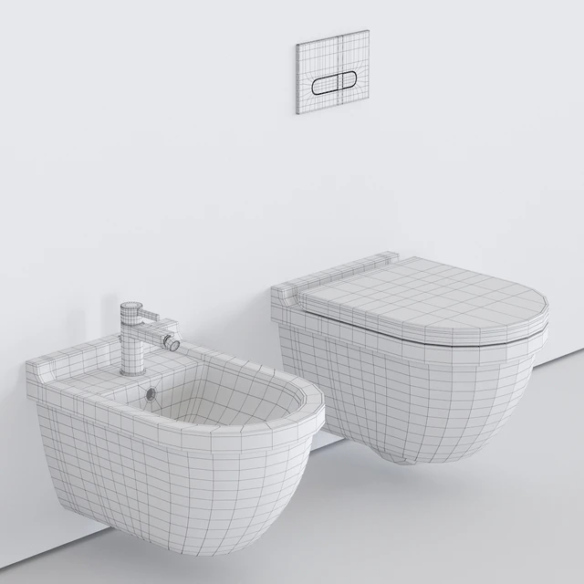 Duravit Starck 3 Wall-hung WC — Скачать