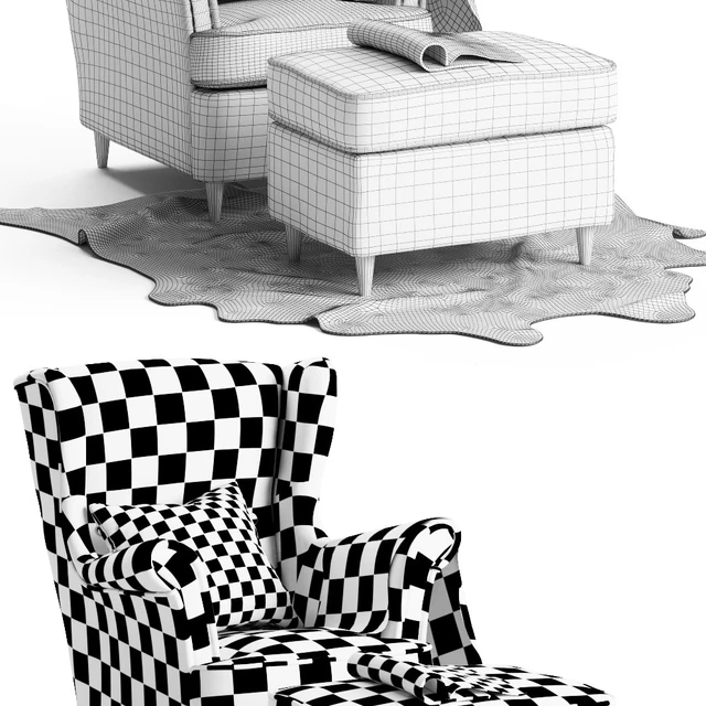 chair Strandmon Ikea / кресло СТРАНДМОН Икеа — Скачать
