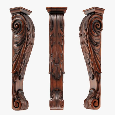 Wood Corbel-14 — Ver 1