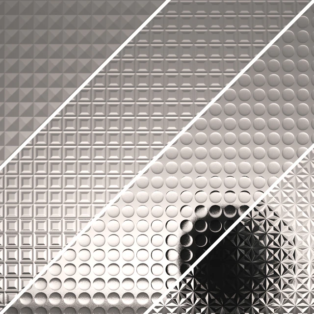 Fluted glass Set 02 — Descargar