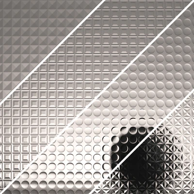 Fluted glass Set 02 — Ver 1