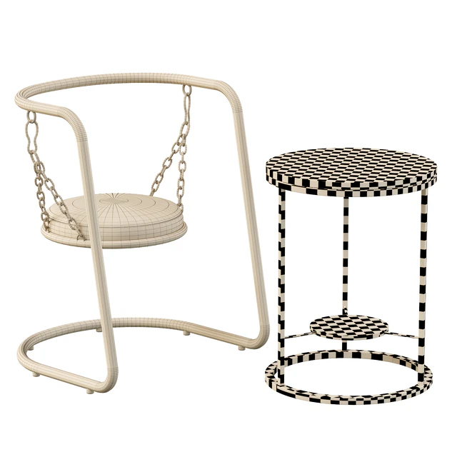 Coffee table and armchair — Скачать