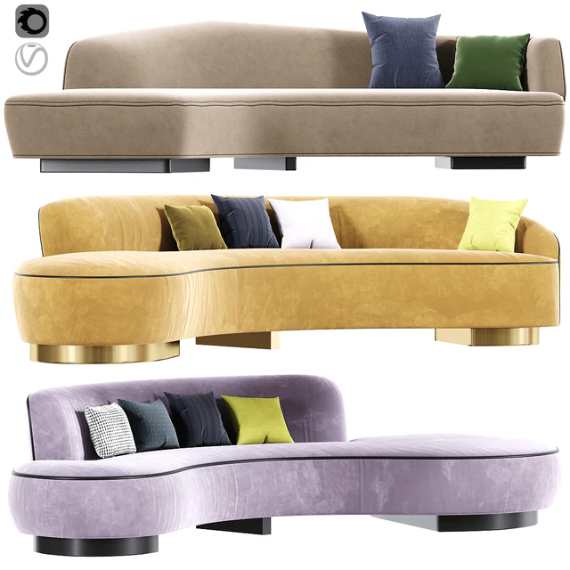 Vladimir Kagan Curve Sofa Set — Descargar