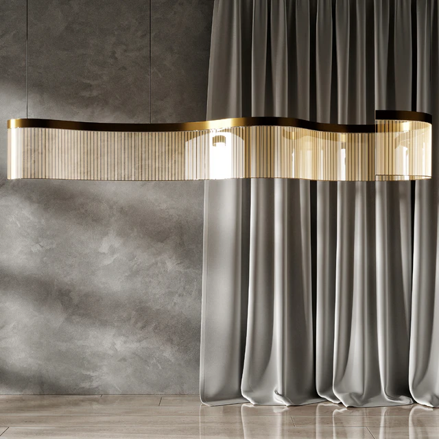DANELIUS LONG Chandelier Lamp By Lampatron — Скачать