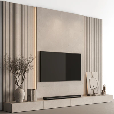 TV Wall Concrete - Set 164 — Ver 1
