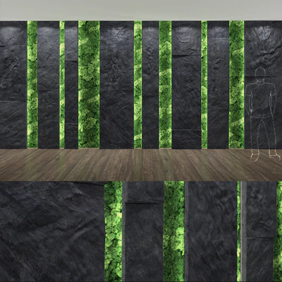 stone & moss wall — Ver 1
