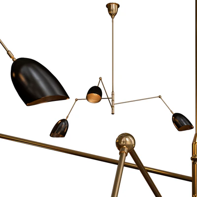 Sommerard Medium Triple-Arm Chandelier Hand-Rubbed Antique Brass — Скачать