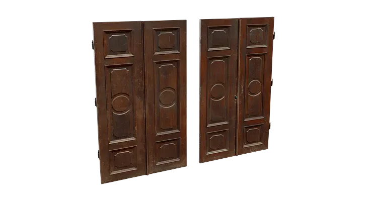 historic palace interior double door wood 001 — Descargar