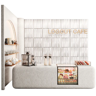 Designer coffee shop with desserts — Ver 2