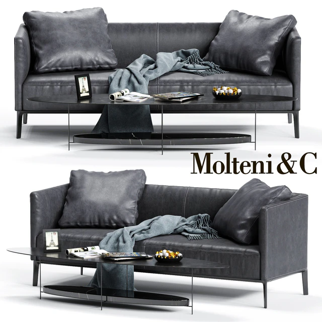 Molteni&C CAMDEN Low Backrest Sofa — Скачать