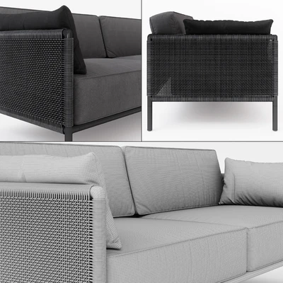 Encore Modern Garden 3 Seater Lounge Sofa — Ver 3