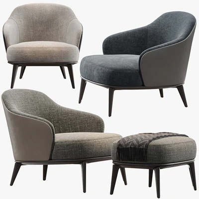 MINOTTI LESLIE ARMCHAIR — Ver 5