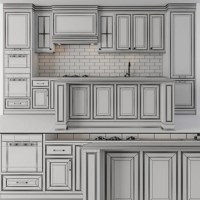 Kitchen NeoClassic - Cream Set 19 — Ver 4