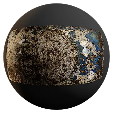 old painted rusted metal plate 001 — Скачать