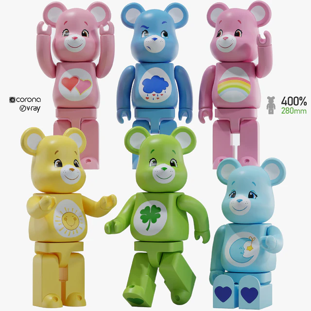 Bearbrick / Care bear / Set — Скачать