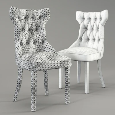 Clairborne tufted dinning chair — Ver 3