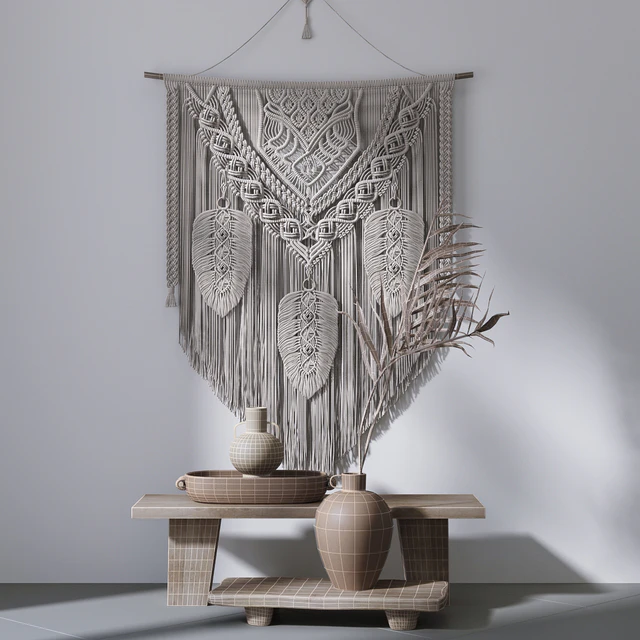 Decorative set with panels Macrame # 3 — Descargar