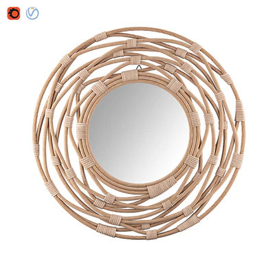 Rattan Wall Mirror — Ver 1
