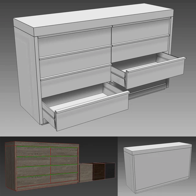 BEZIER 8-DRAWER DRESSER — Скачать