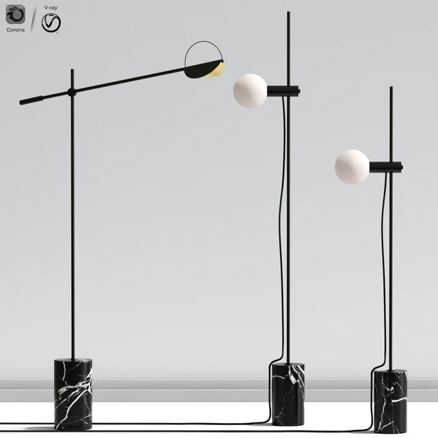 Revolve & Leaves Floor lamp — Скачать