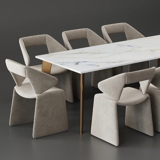 Artifort Suit chair Harper Brass table — Скачать
