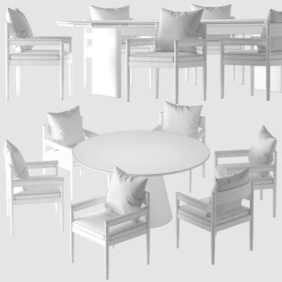 HARBOUR / ROZELLE DINING CHAIR AND TABLE — Вид 3