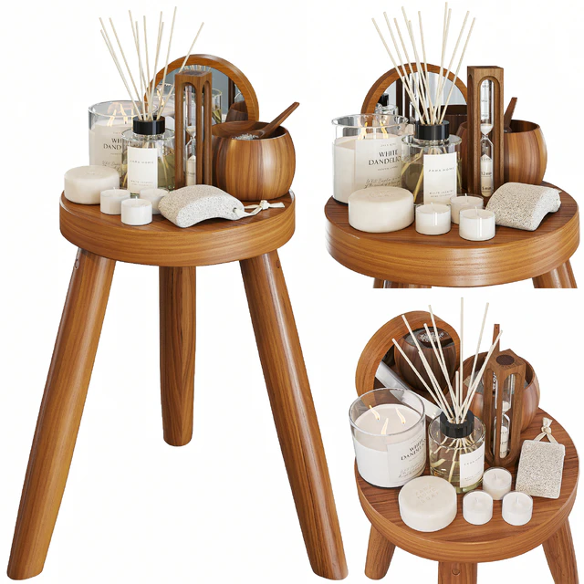 Zara home wood stool 02 — Скачать