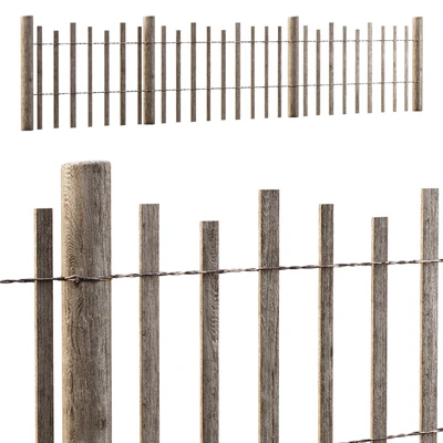 Wooden fencing / Decorative wooden fencing — Ver 2
