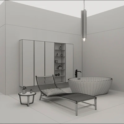 Bathroom furniture set Panta Rel 6 — Ver 3
