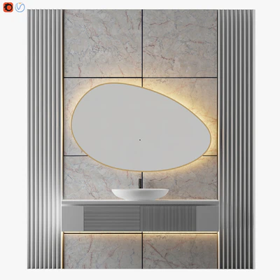 White Bathroom 02 — Вид 1