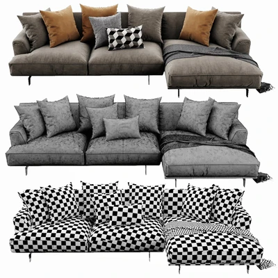 Poliform Tribeca Chaise Lounge — Ver 2