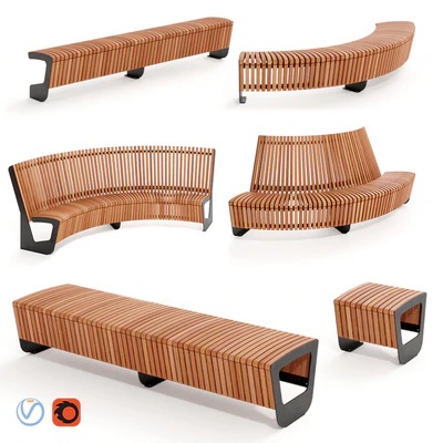 MMCITE. Park benches Landscape Compact — Ver 1